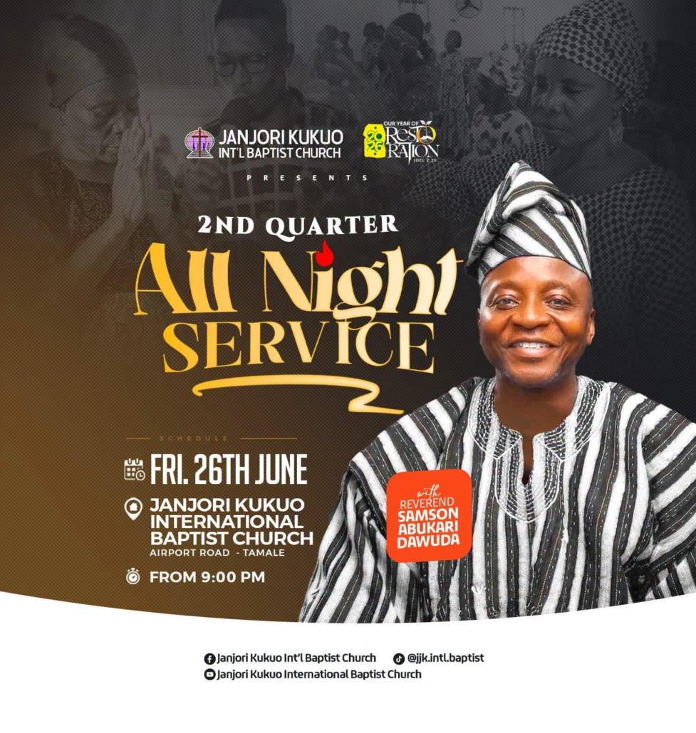 2nd Quarter All Night Service event Flyer