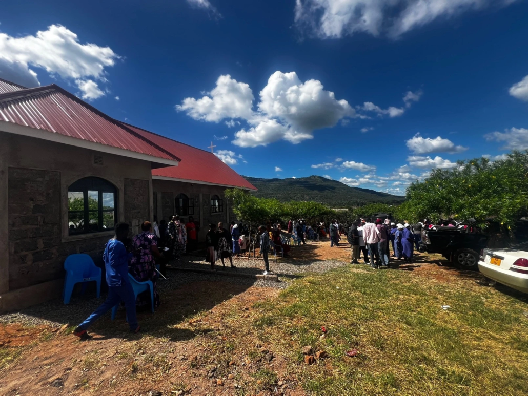 Orkung Community Church outside grounds